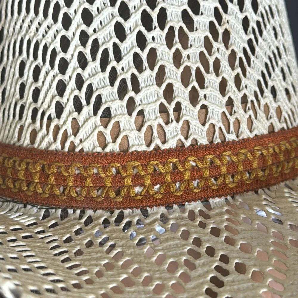 Vintage Summer Mexican Western Cowboy Hat_6